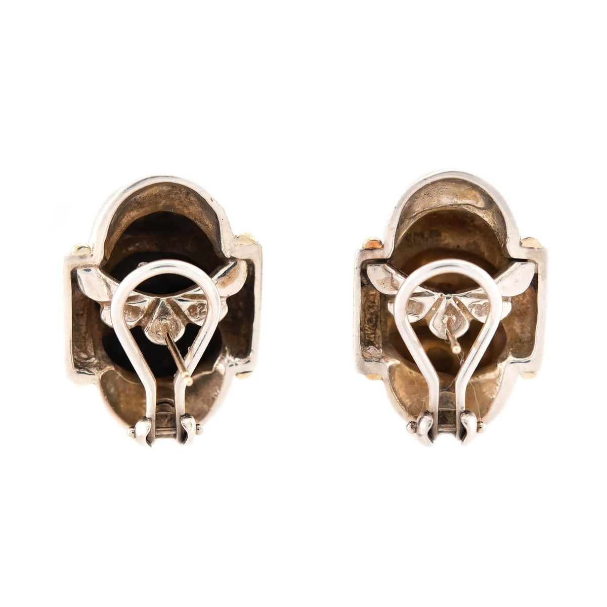 LAGOS Estate 18k/Sterling Silver Bubble Ring & Earring Set
