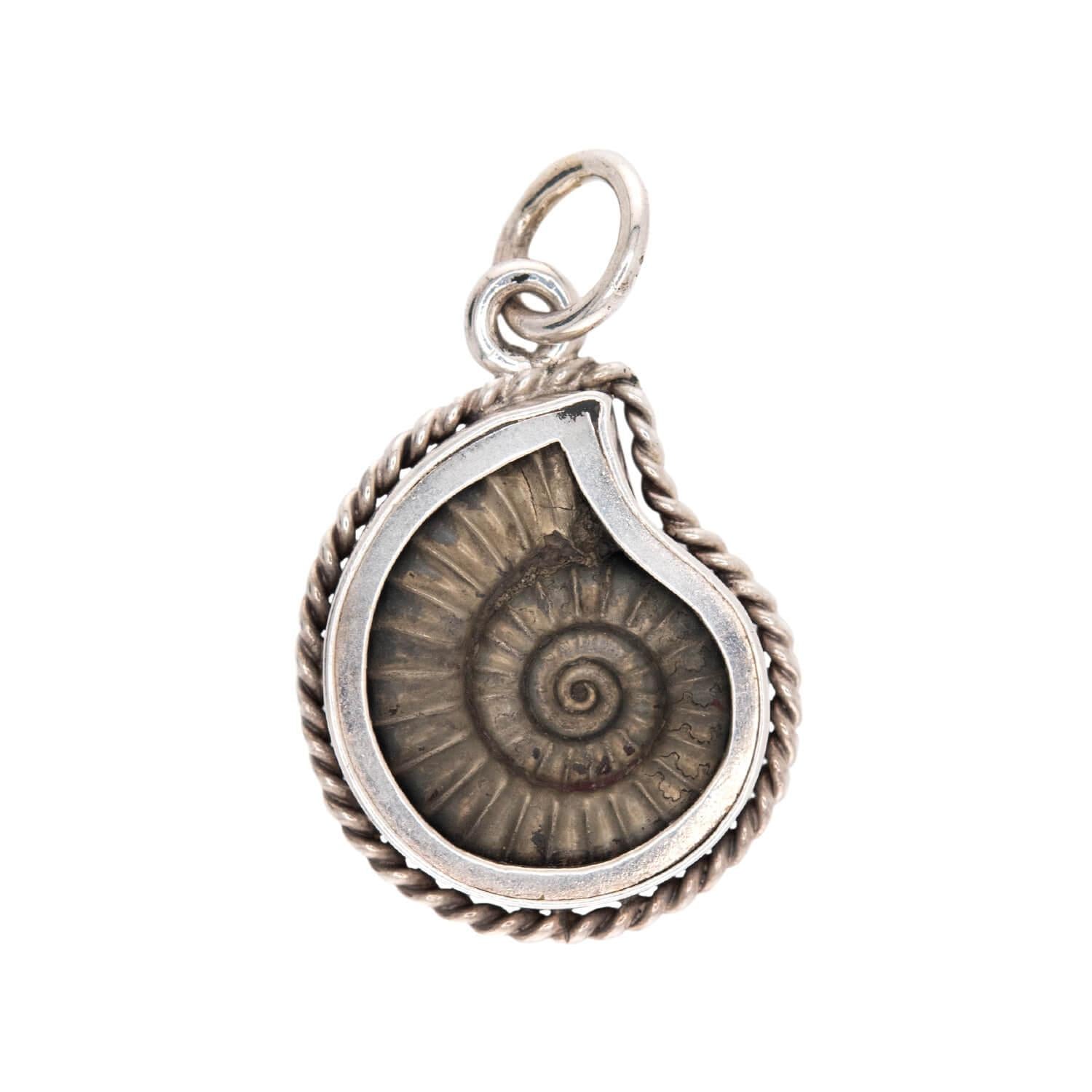 Victorian Sterling Silver Shell Pendant/Charm
