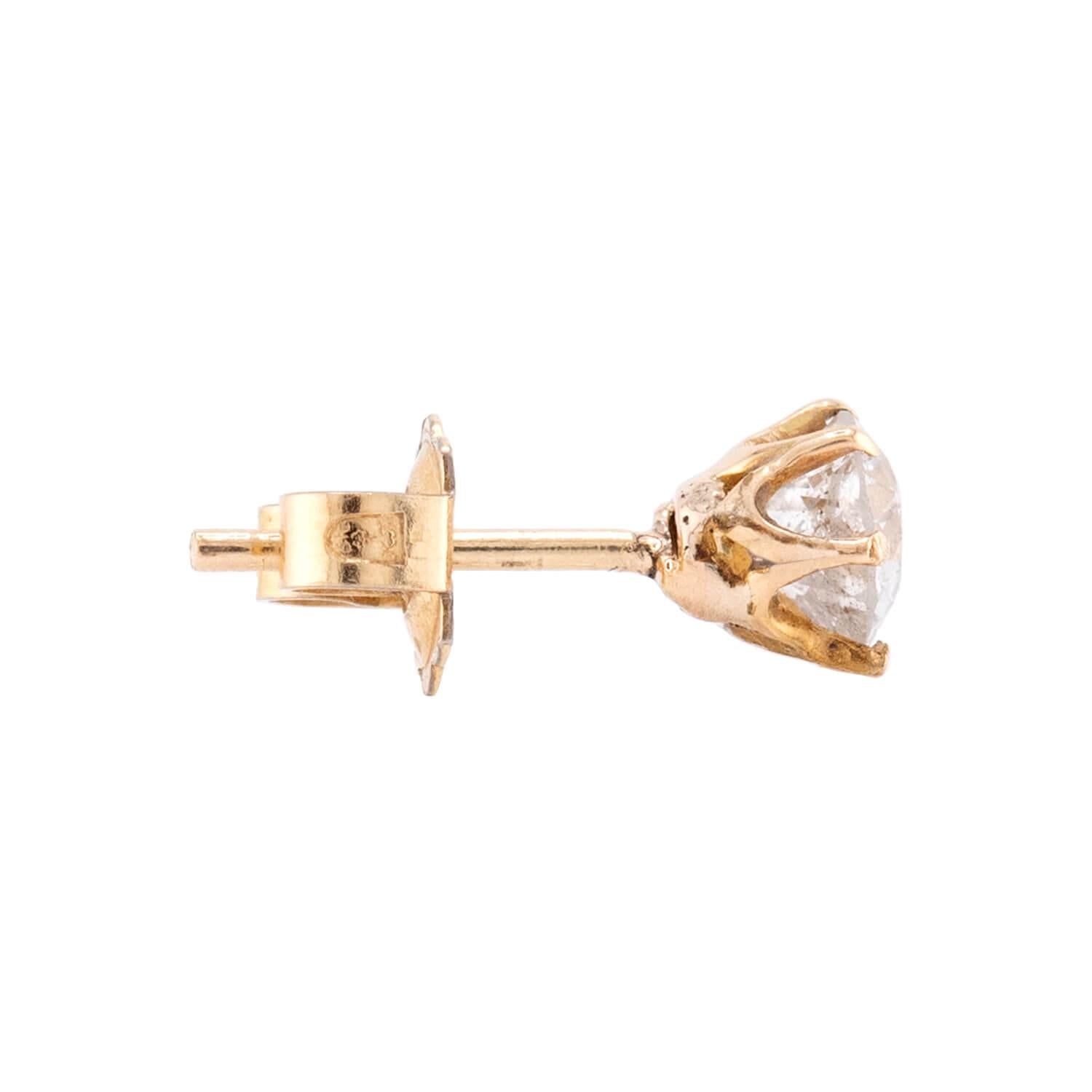 KREMENTZ & CO. Victorian 14k Diamond Stud Earrings