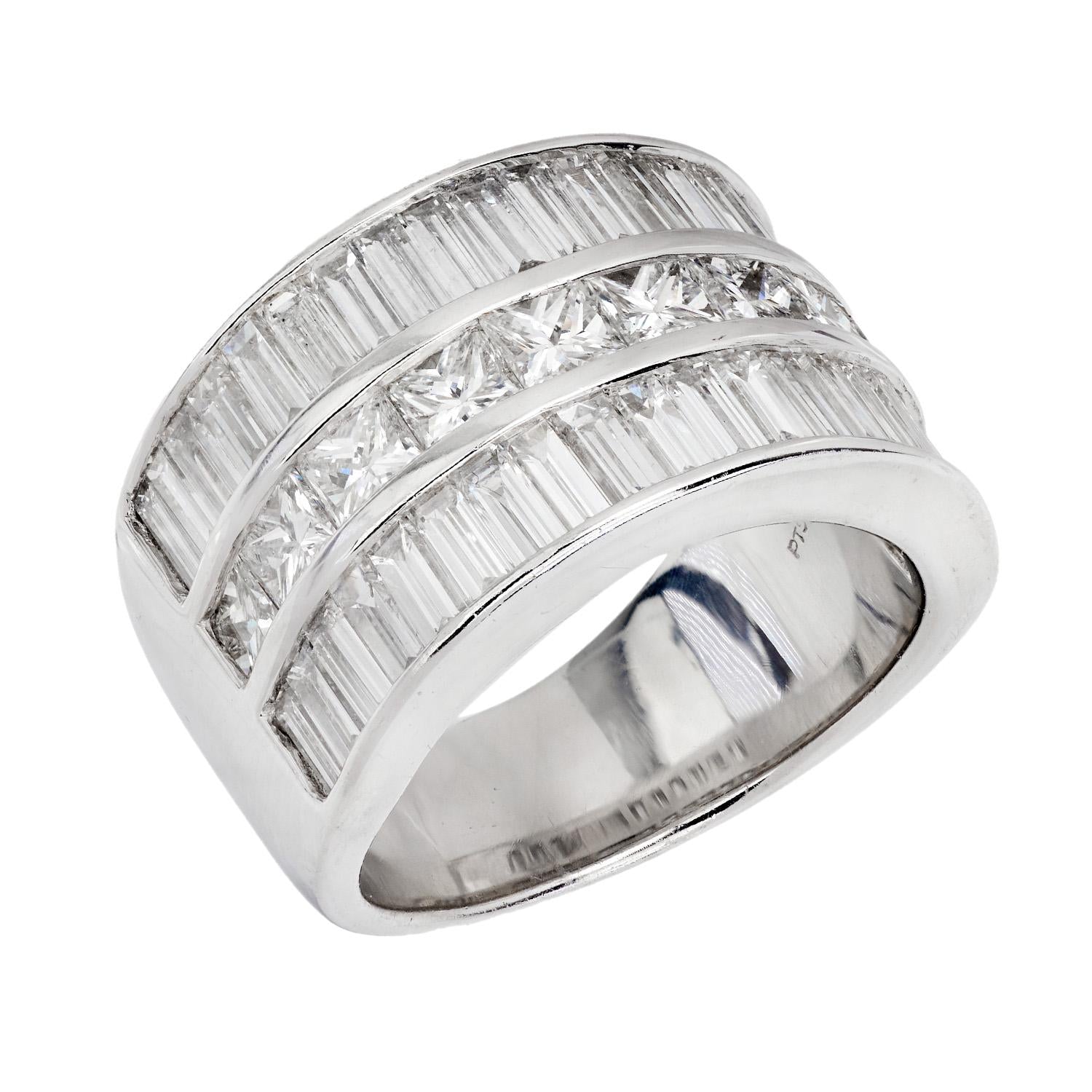 Estate Platinum Diamond Statement Ring