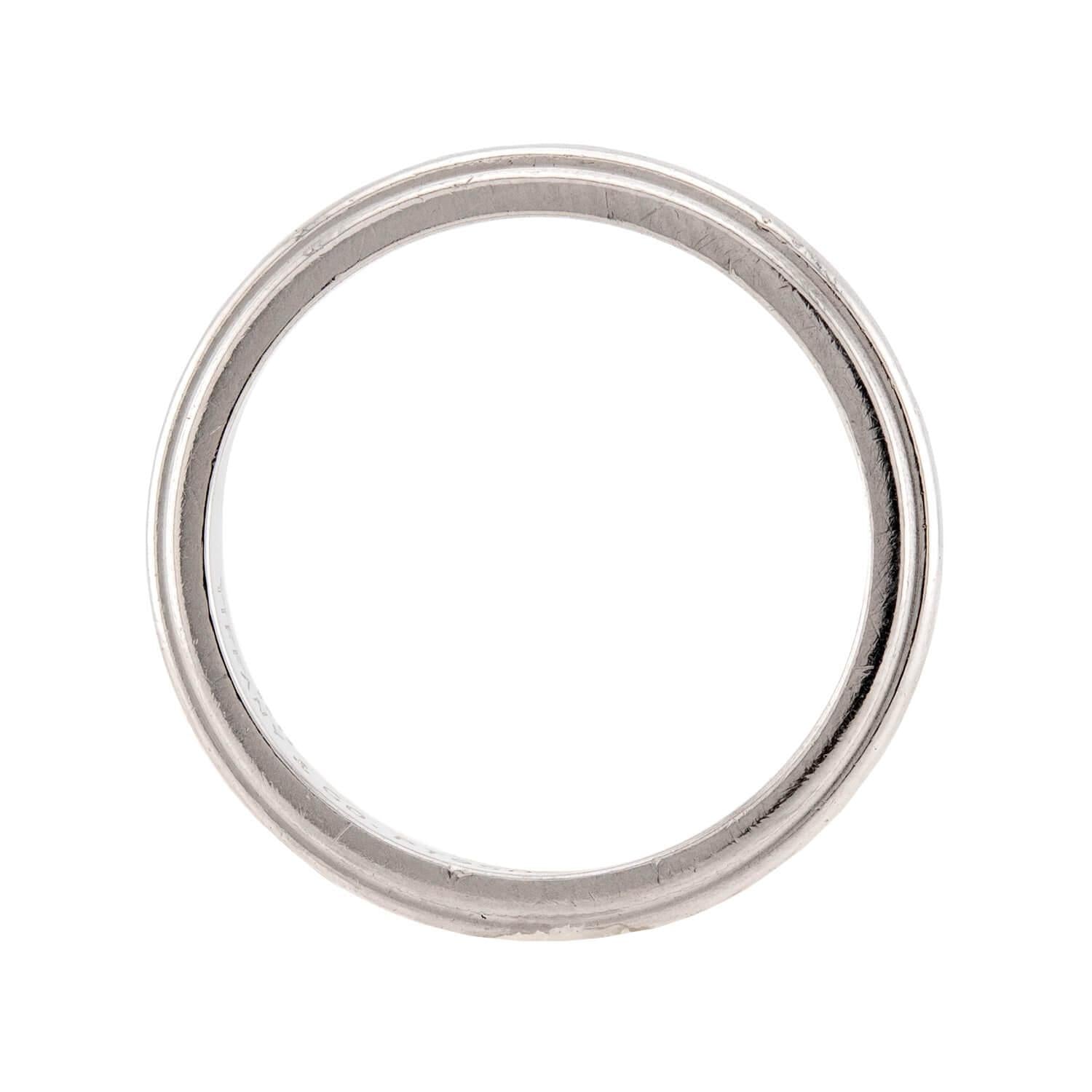 TIFFANY & CO. Estate Platinum Wedding Band