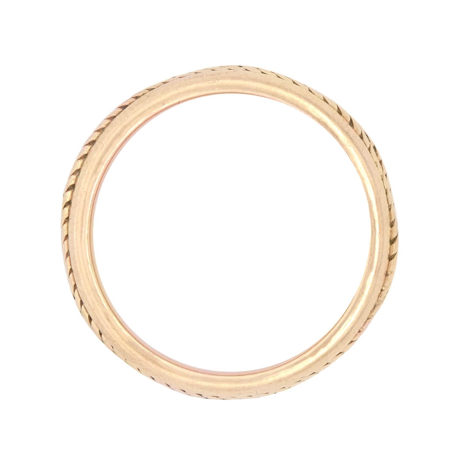 TIFFANY & Co Estate 14k Braided Motif Band