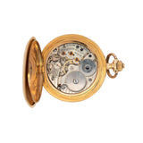 Movado Art Nouveau 1910 International Expo 18k Rose Cut Diamond Pocket Watch 1ctw