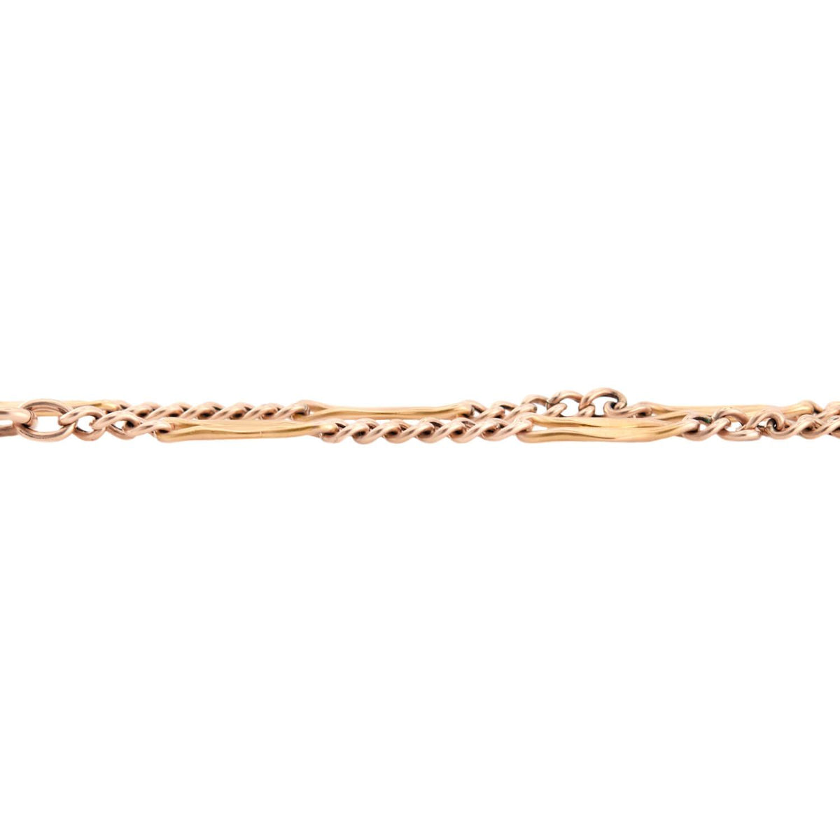 Victorian 14k Spring Ring Watch Chain