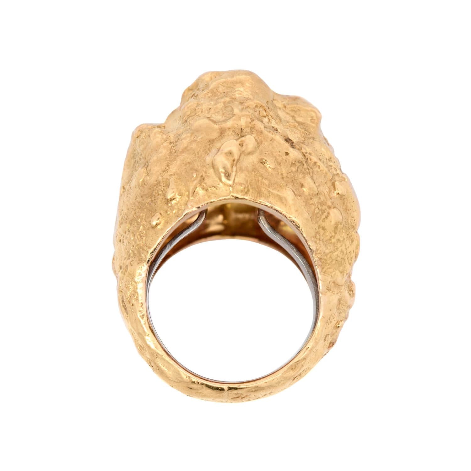 DAVID WEBB Estate 18k Nugget Ring