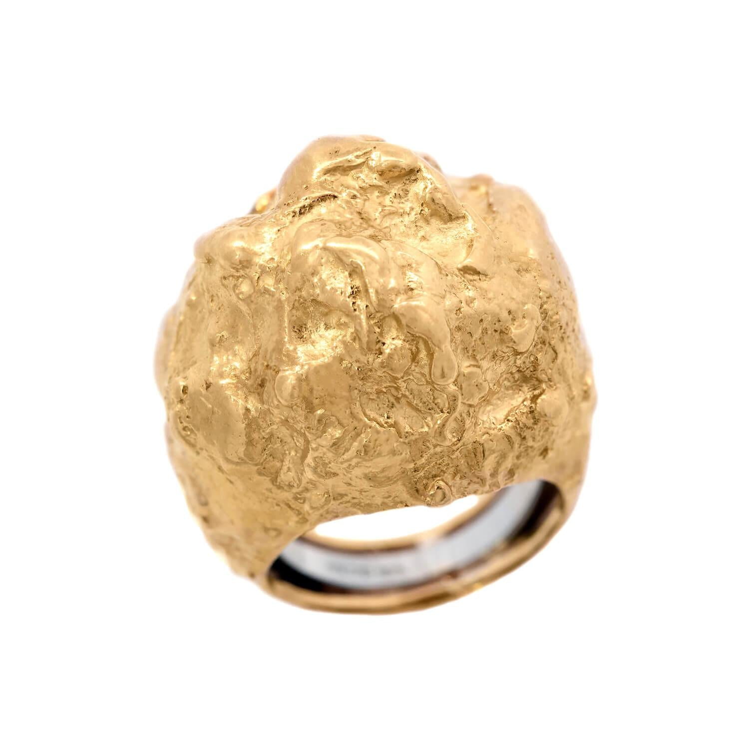 DAVID WEBB Estate 18k Nugget Ring