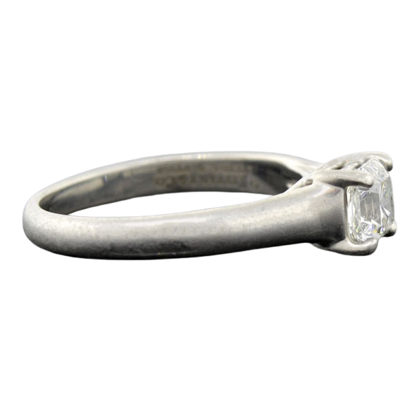 TIFFANY & CO. Estate Platinum "Lucida ®" Diamond Solitaire Ring 0.73ct