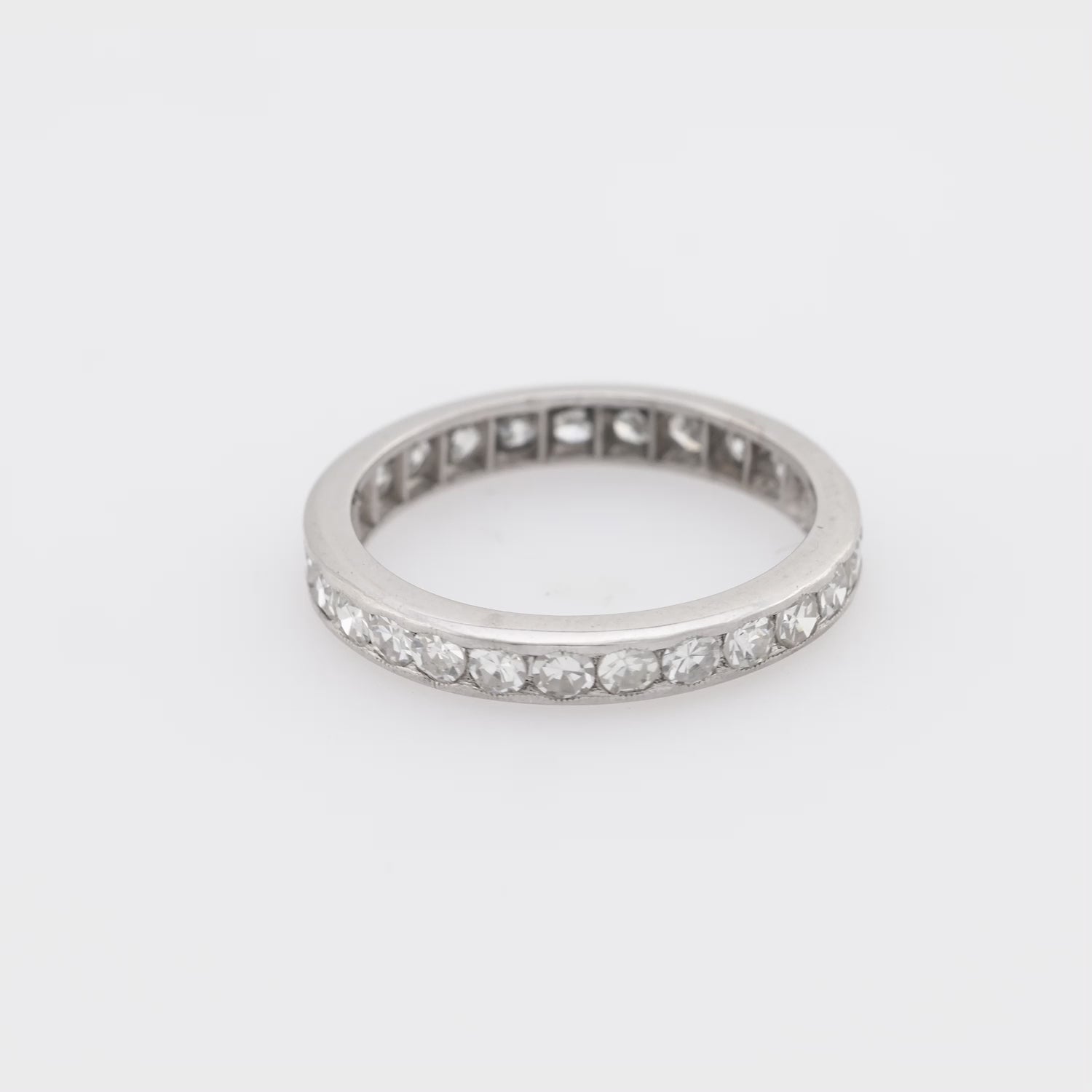 Edwardian Platinum Diamond Eternity Band