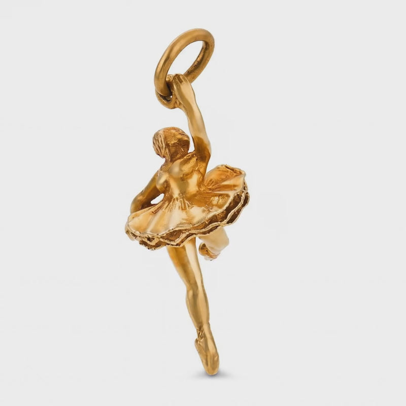 Vintage 14k Ballerina Pendant/Charm