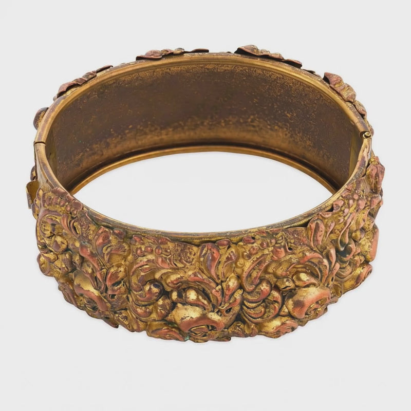 Victorian Gold-Fill Repoussé Bangle