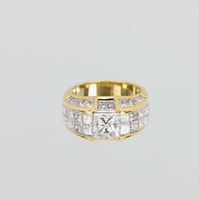 Estate 18k Diamond Statement Ring