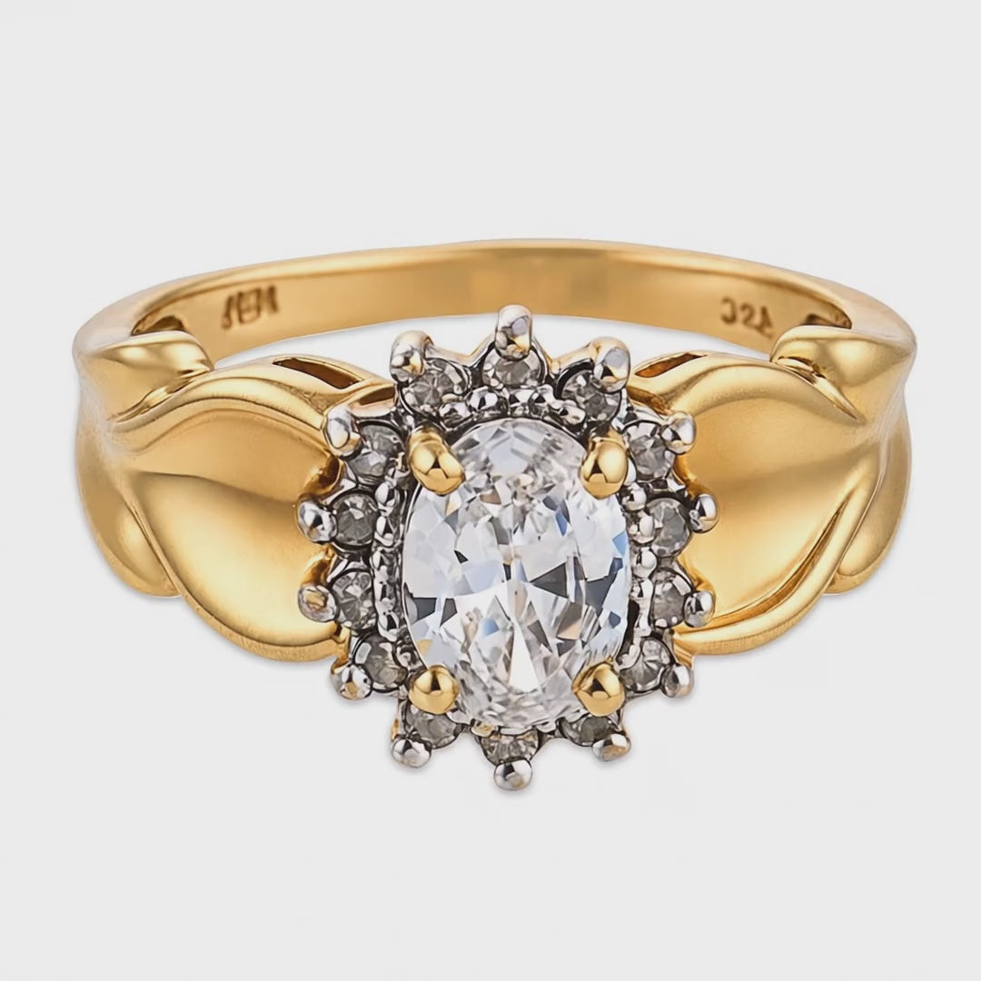 Load video: V&amp;C Estate 10k Diamond Engagement Ring .60ct