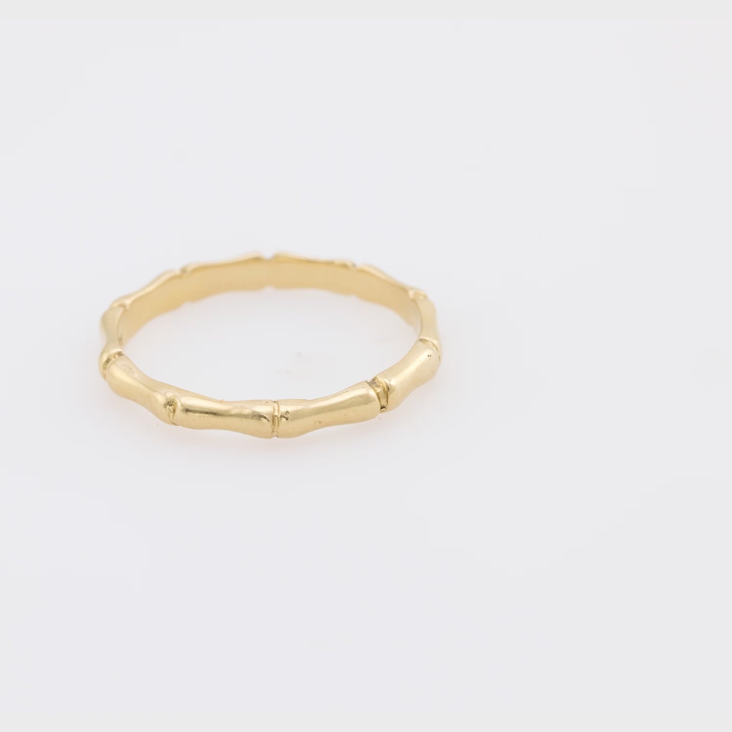 Estate 14k Bamboo Band