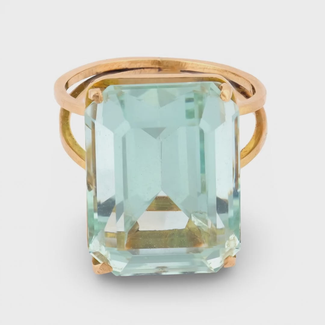Estate 14k Aqua Ring