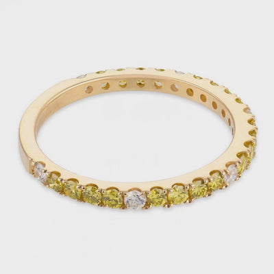 Estate 14k Diamond Half Band
