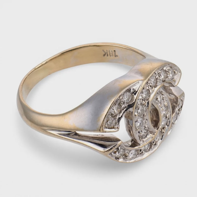 CHANEL Estate 18k Diamond Ring