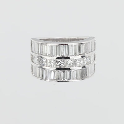 Estate Platinum Diamond Statement Ring