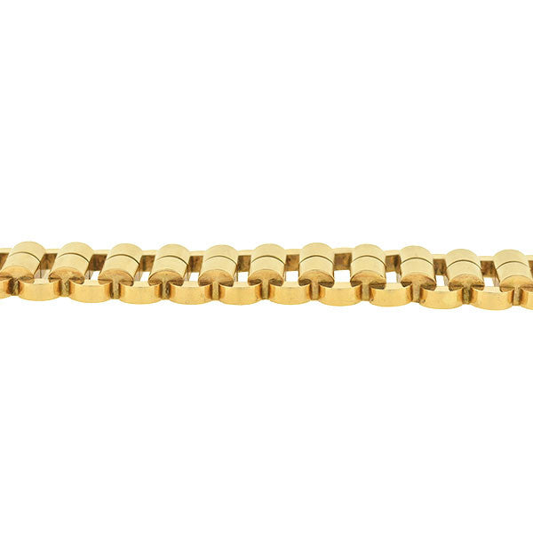 Retro Austrian 14kt Gold Link Bracelet 61.3G