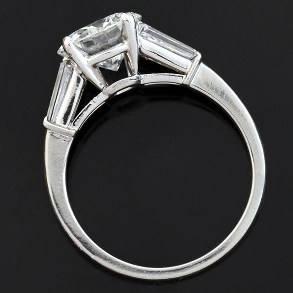 Vintage Platinum Diamond Engagement Ring 1.59ct