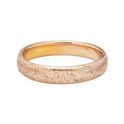 Victorian 14kt Etched Floral Bangle Bracelet 15.88dwt