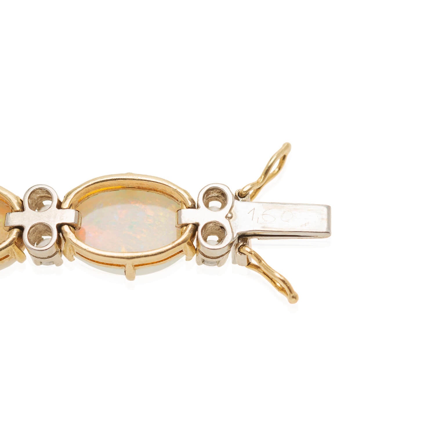 Retro 18kt/Platinum Opal + Diamond Bracelet 27ctw+