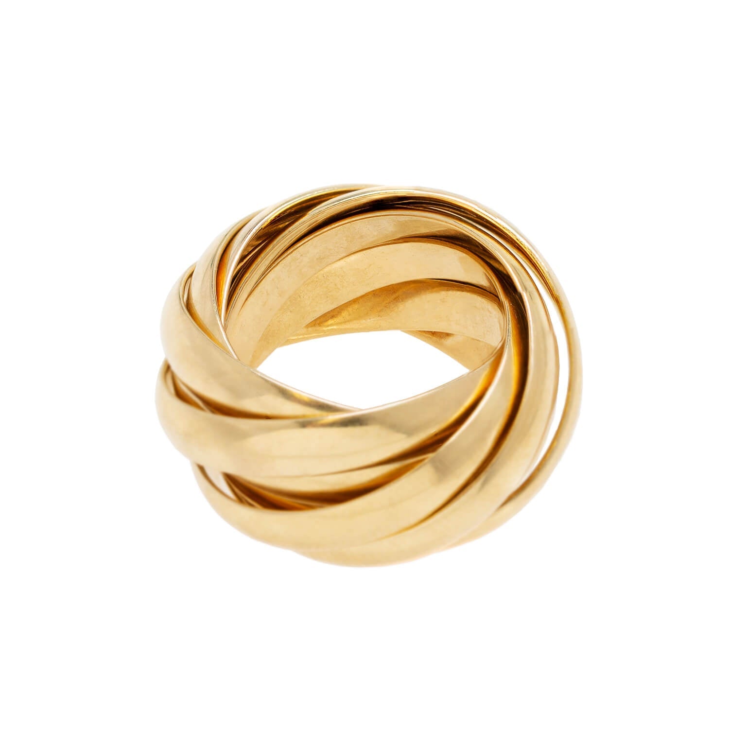 PALOMA PICASSO for TIFFANY & CO. 18kt Melody Collection Nine Band Roller Ring