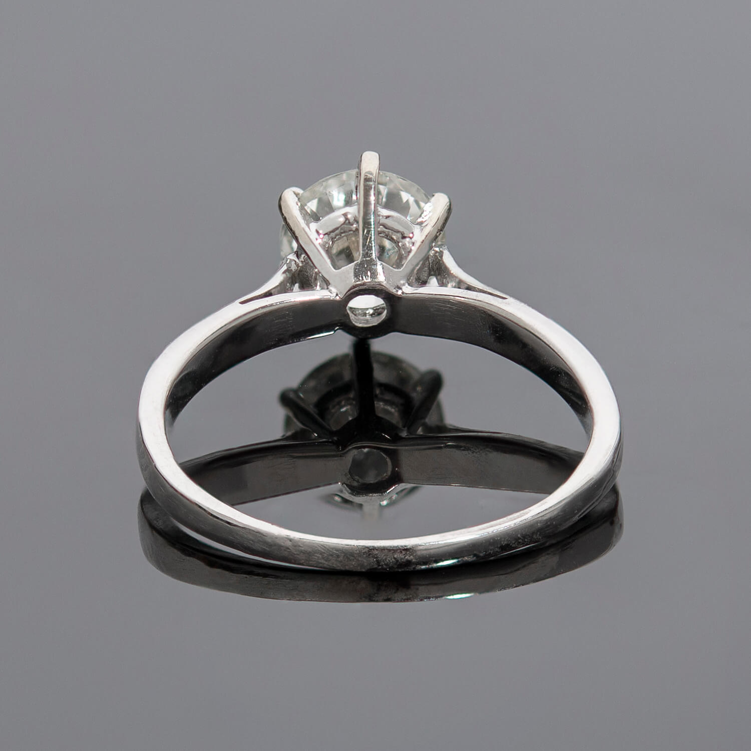 Art Deco Platinum Diamond Engagement Ring 1.26ct