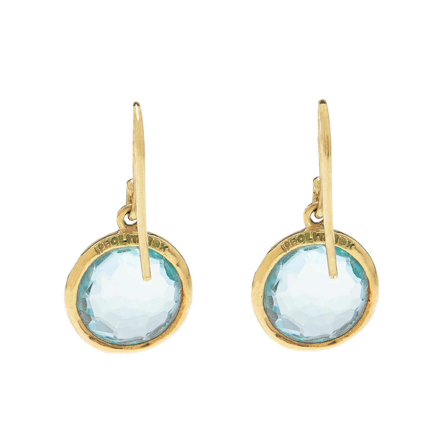 Estate IPPOLITA 18k Blue Topaz Earrings