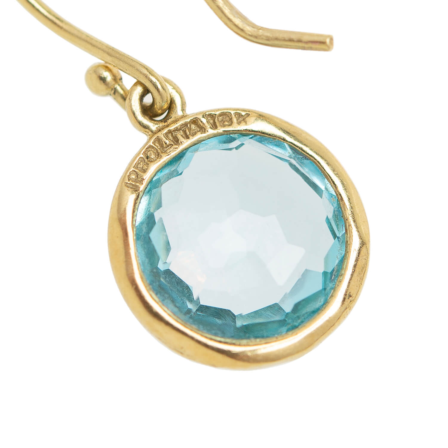 Estate IPPOLITA 18k Blue Topaz Earrings