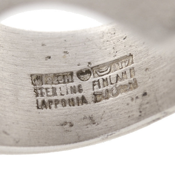 BJÖRN WECKSTRÖM Lapponia Modernist Sterling Ring