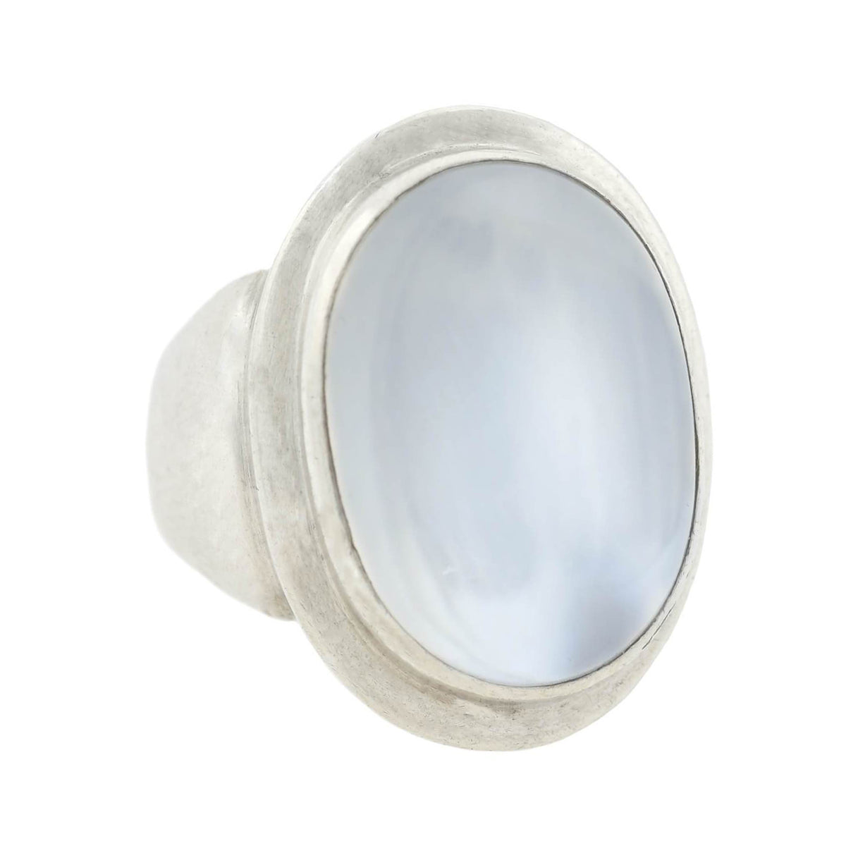 Vintage Swedish Sterling Silver Moonstone Cabochon Ring