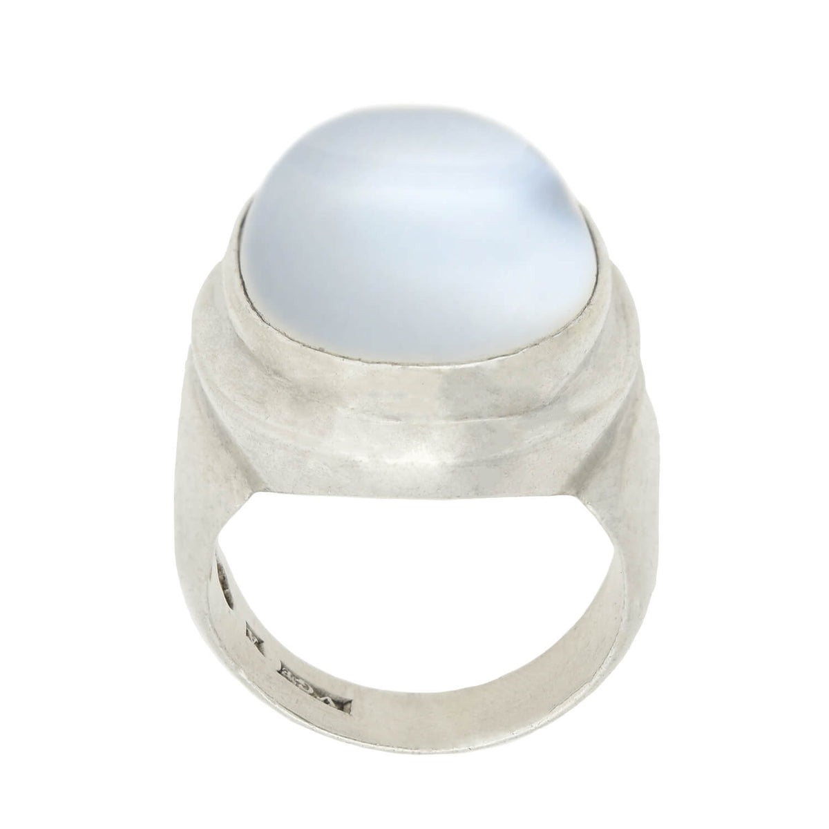Vintage Swedish Sterling Silver Moonstone Cabochon Ring