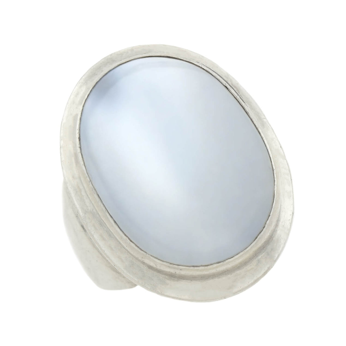 Vintage Swedish Sterling Silver Moonstone Cabochon Ring