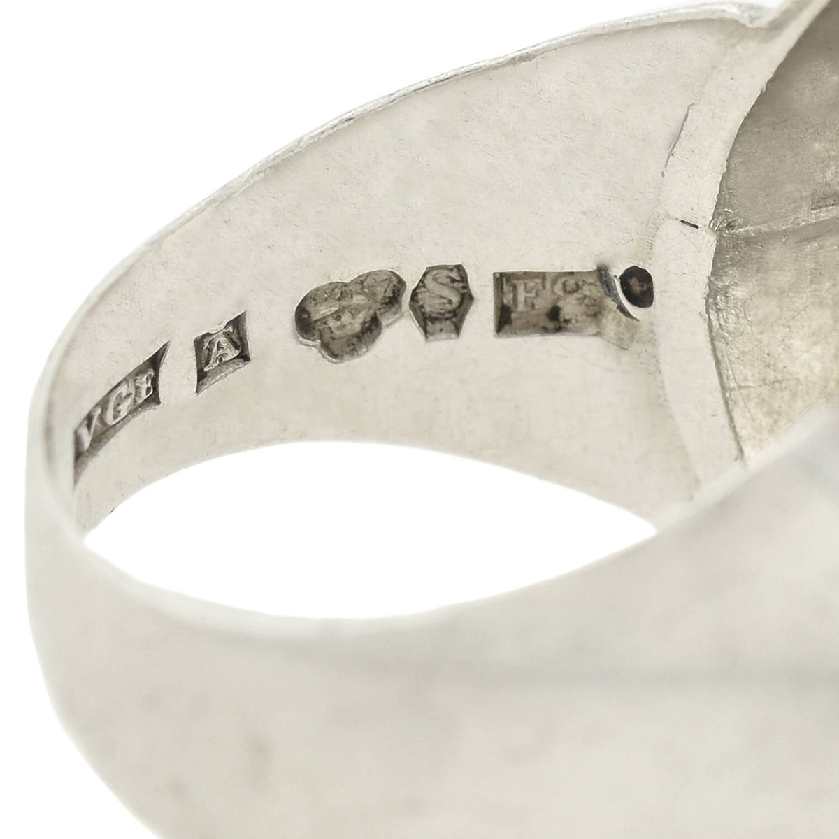 Vintage Swedish Sterling Silver Moonstone Cabochon Ring