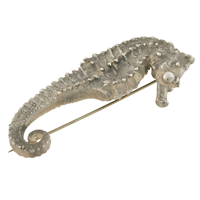 CARL SCHON Vintage Large Sterling Seahorse Pin