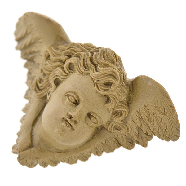 Victorian Hand Carved Lava Angel Pin