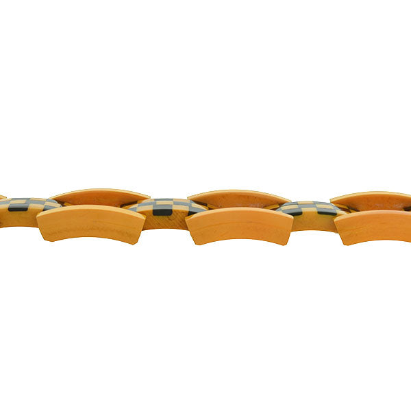 Retro Bakelite "Checkerboard" Gate Link Bracelet