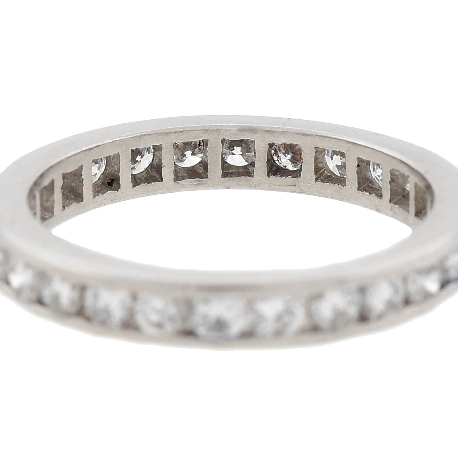 Art Deco Platinum Diamond Eternity Band 1.25ctw