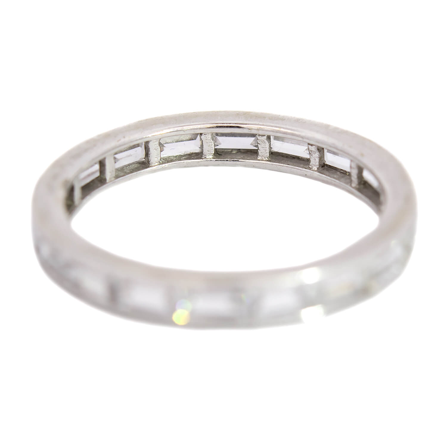 Art Deco 14k Bagette Diamond Eternity Band 1.70ctw