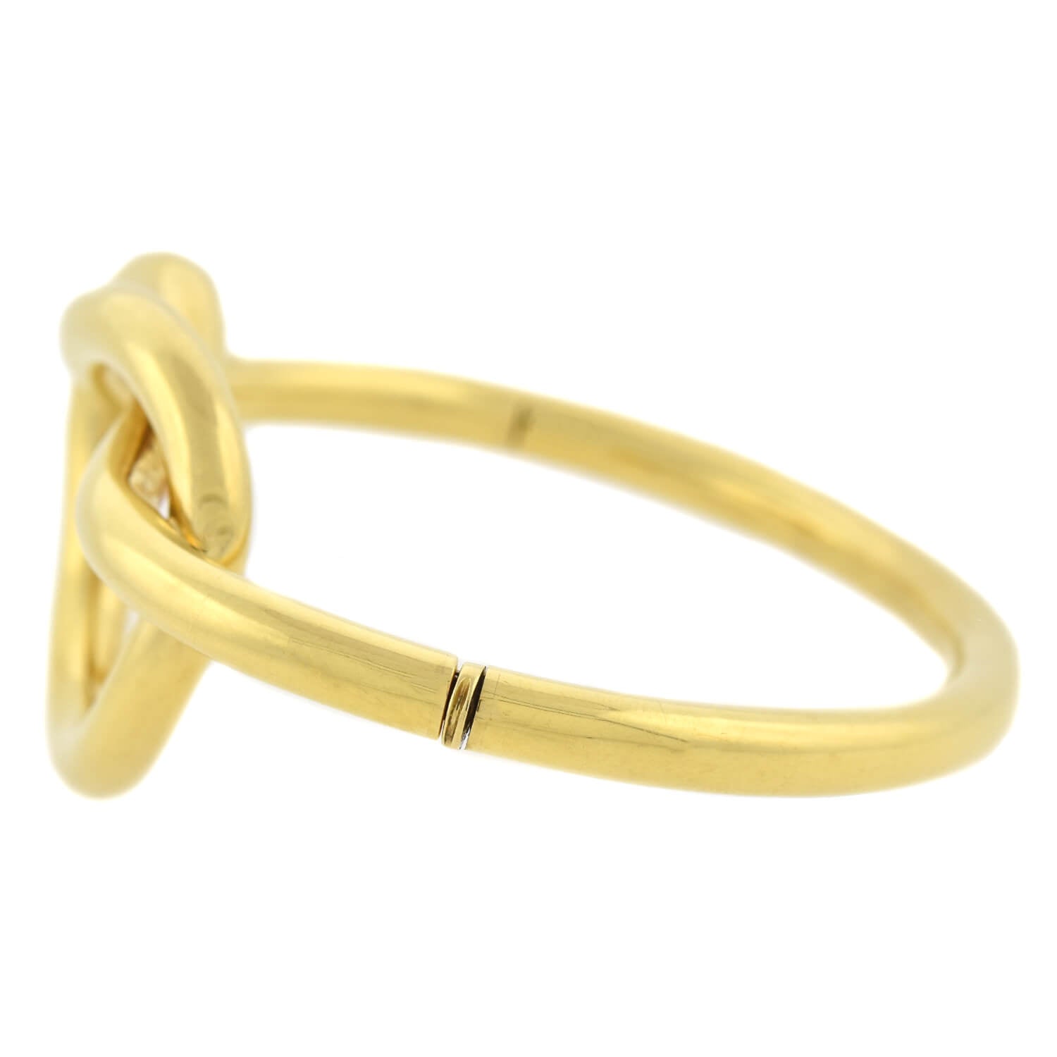 Vintage 18kt Yellow Gold Love Knot Bangle Bracelet