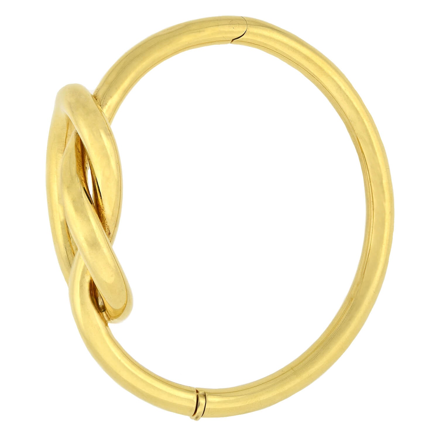 Vintage 18kt Yellow Gold Love Knot Bangle Bracelet