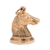 Retro 14k Gold Horse Head Charm/Pendant