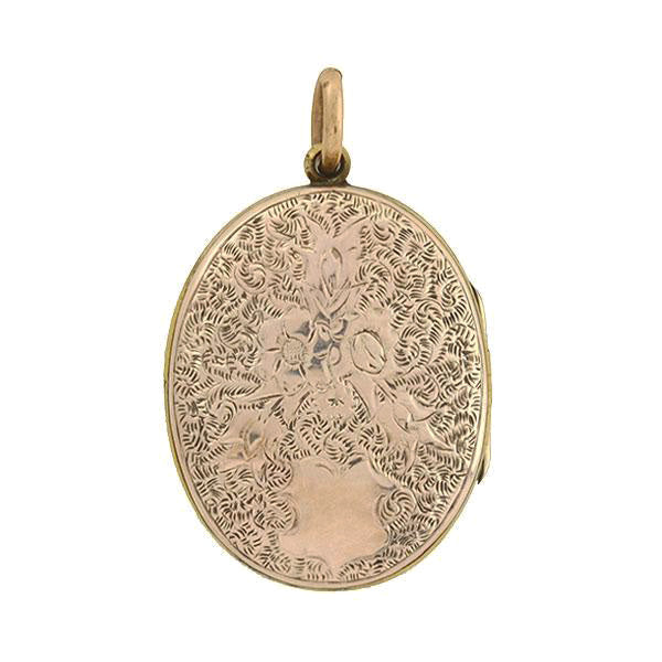 Victorian 9kt Enameled Memoriam Locket