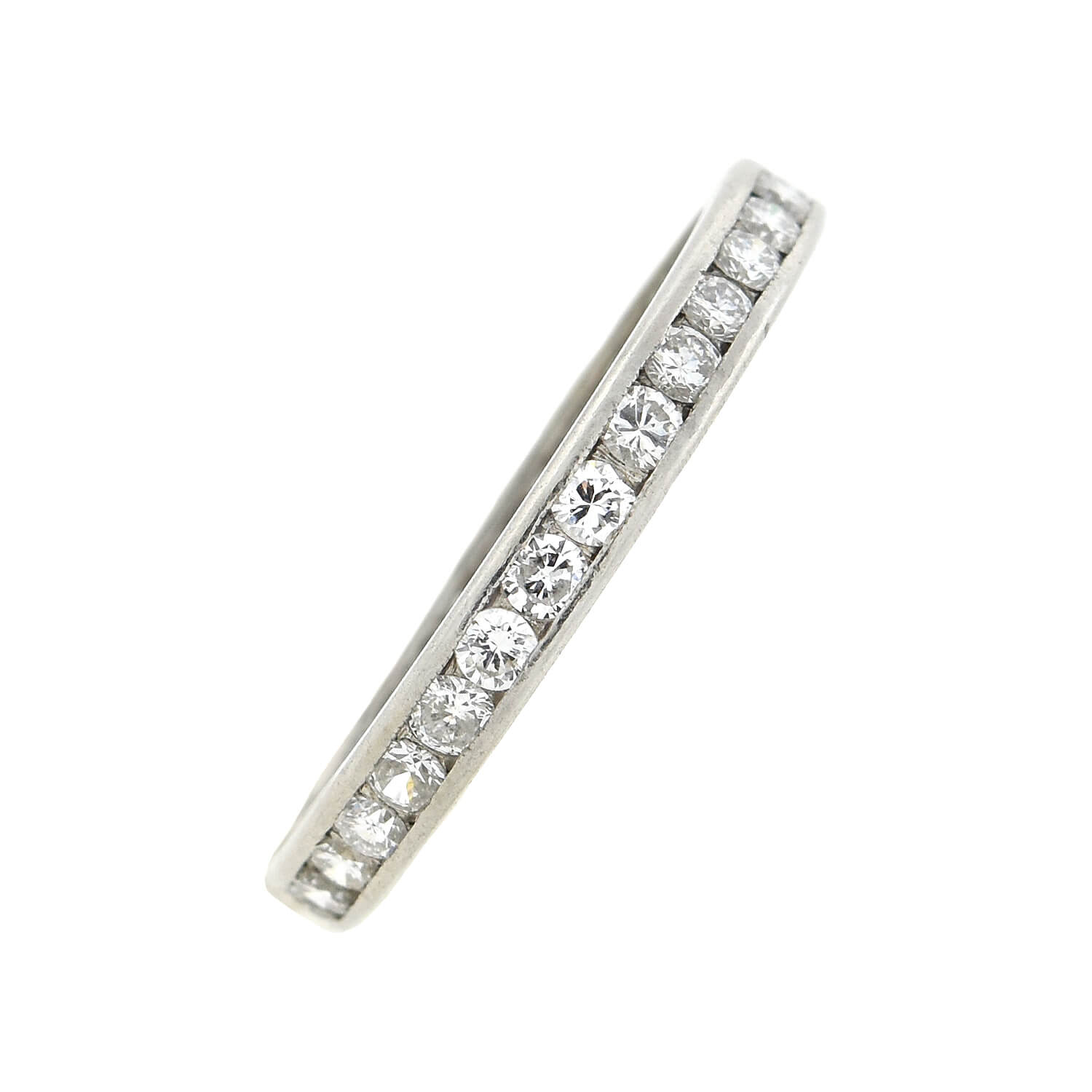 Vintage Platinum Diamond Eternity Band 1.25ctw