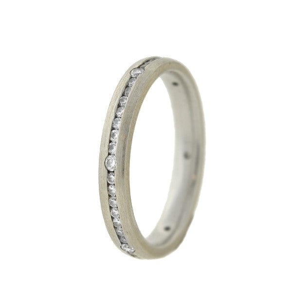 LEGACY Estate 18kt Inlaid Diamond Eternity Band