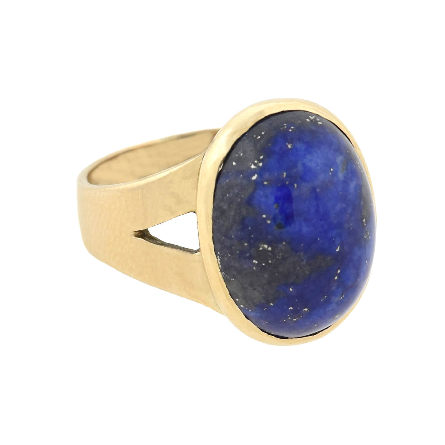 Vintage 14kt Lapis Lazuli Cabochon Ring