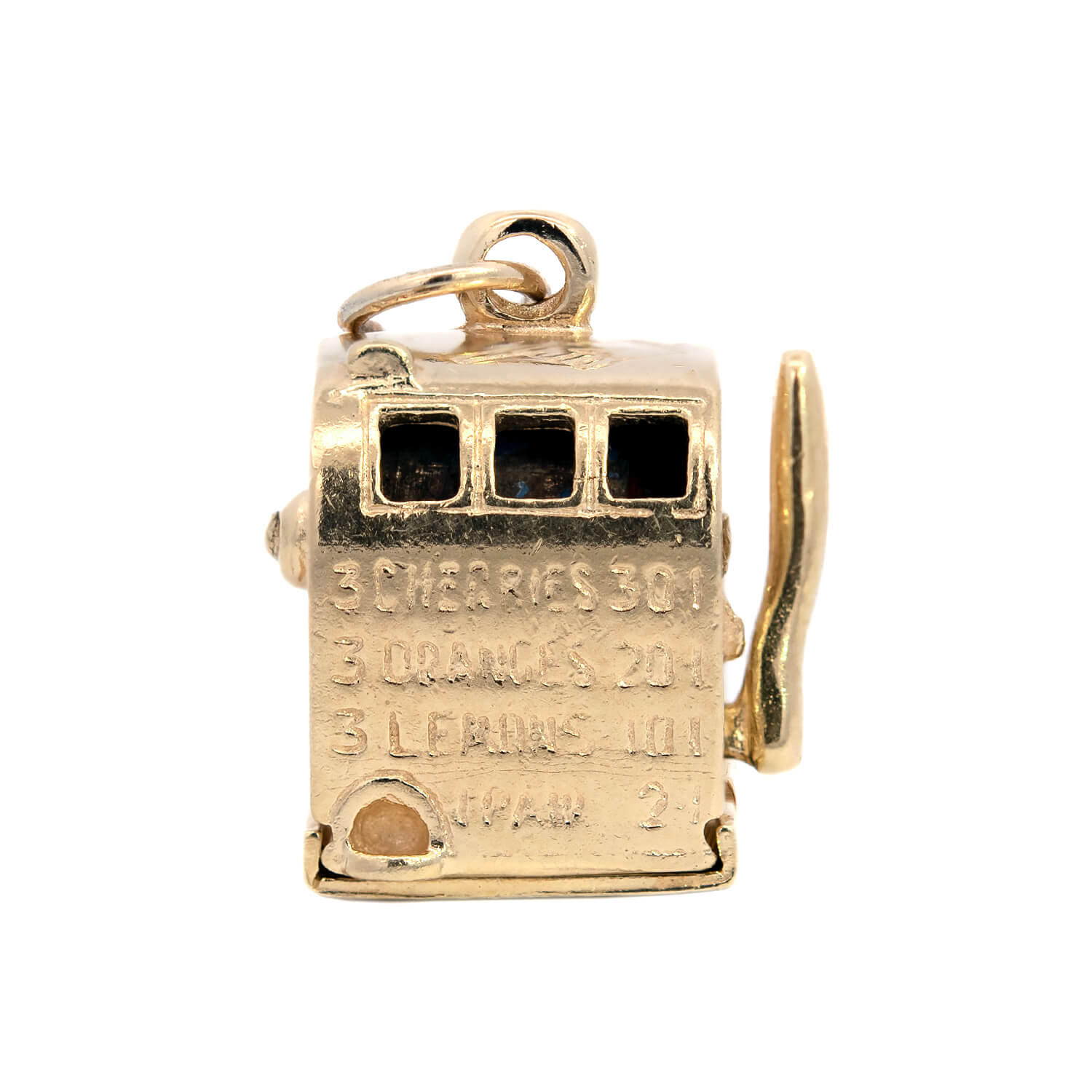 Retro 14k Slot Machine Charm/Pendant