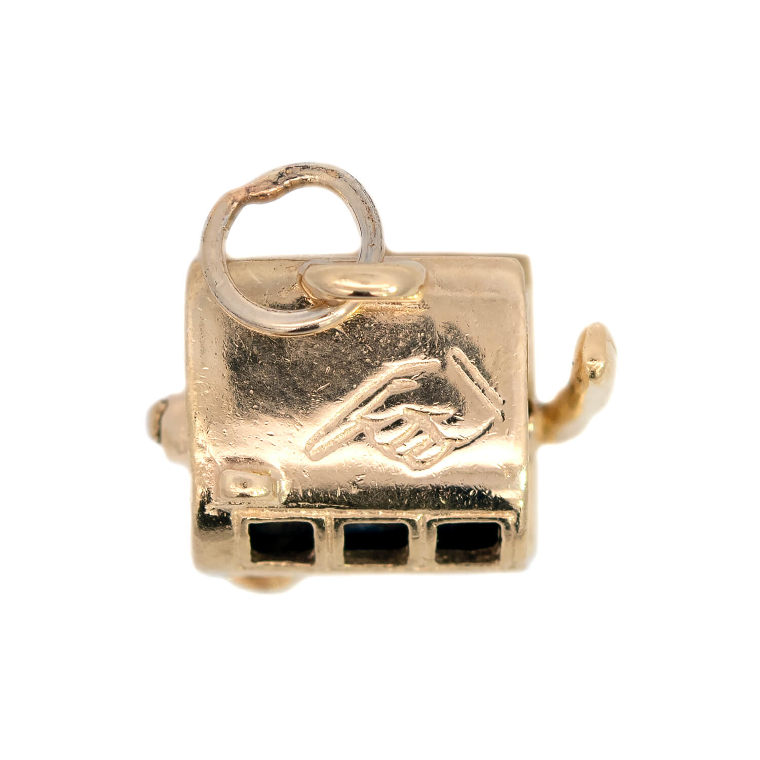 Retro 14k Slot Machine Charm/Pendant