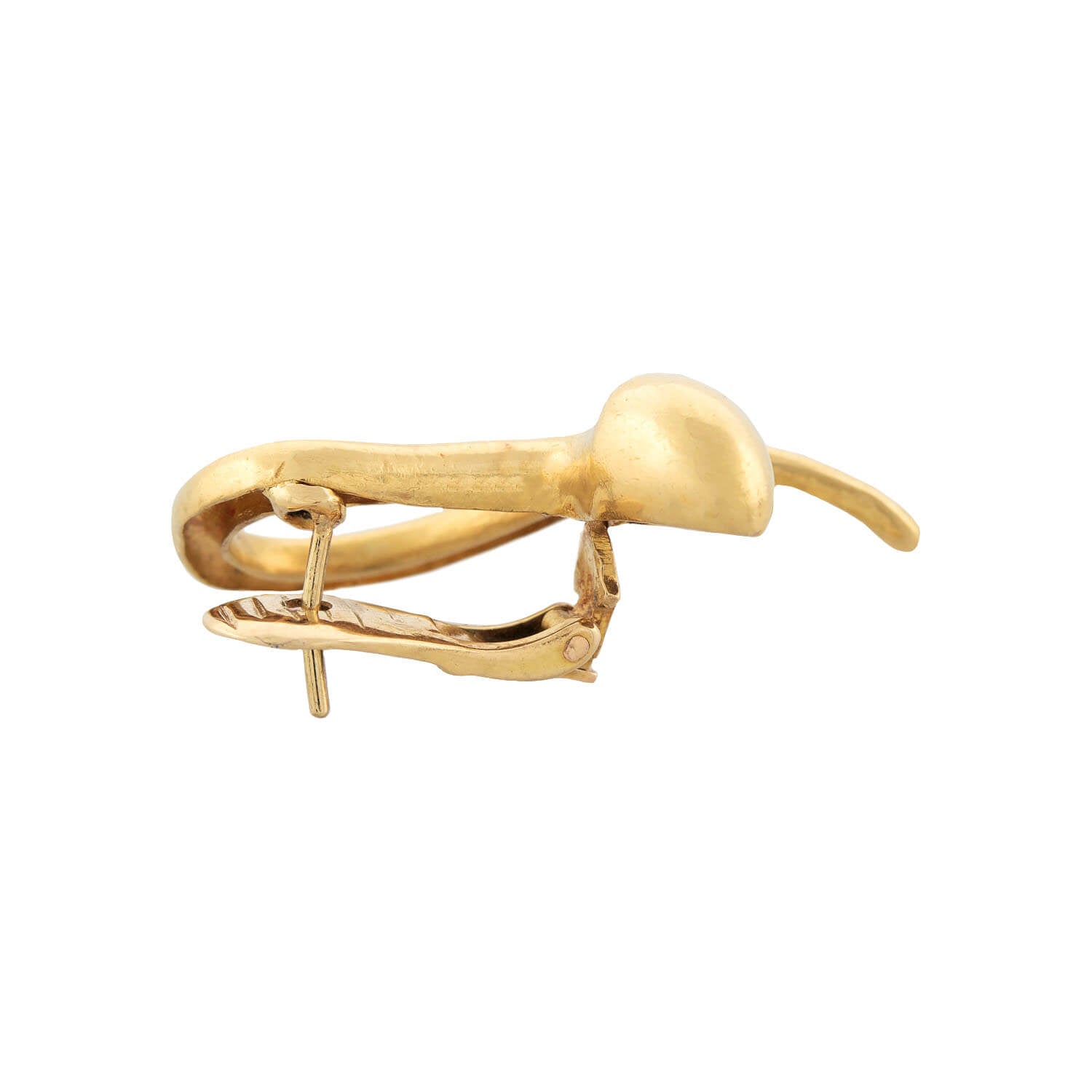 LALAOUNIS Estate 18k Gold Abstract Snake Earrings