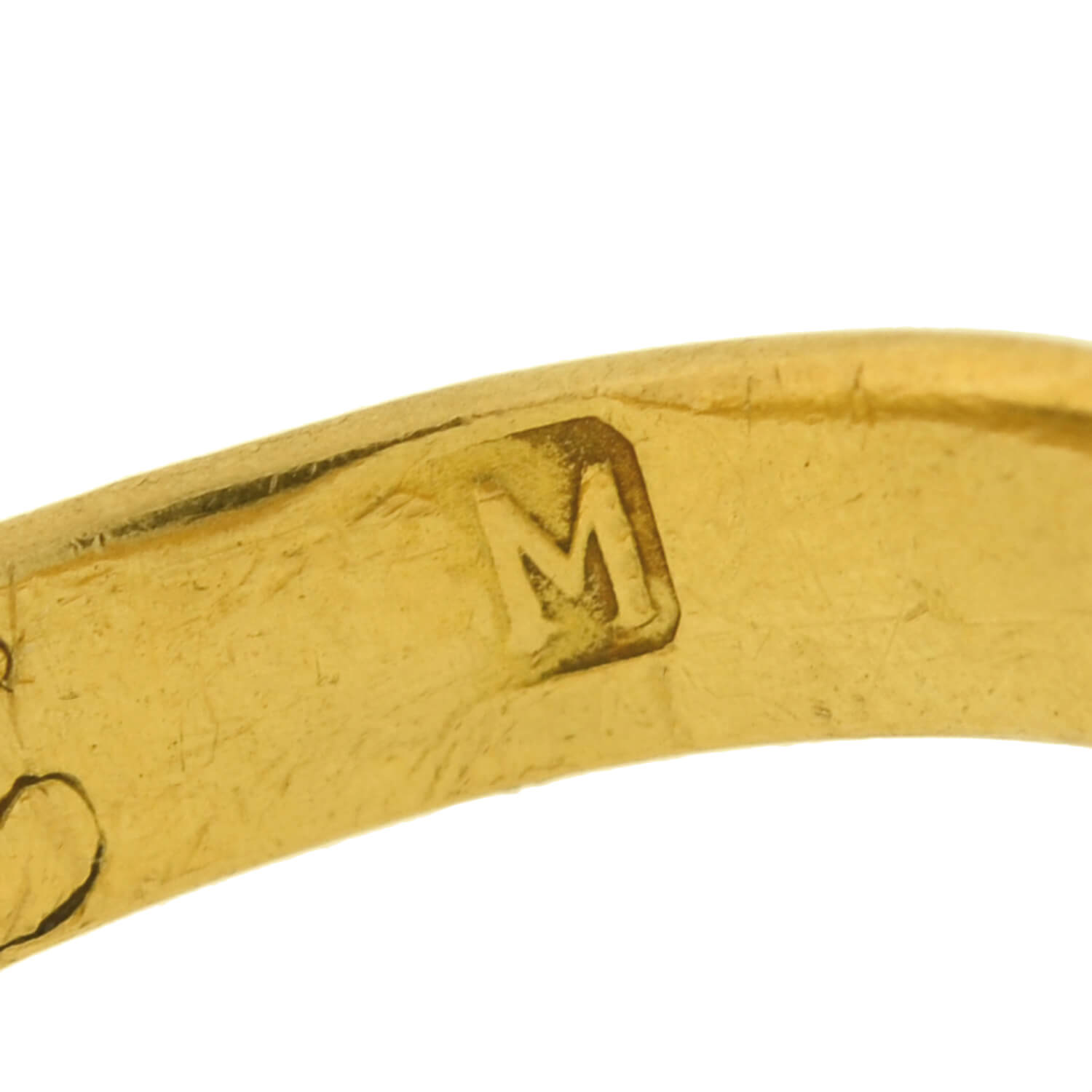 17th Century/Stuart (Ca 1650) 18k Peruzzi Cut Diamond Posy Ring 1ctw